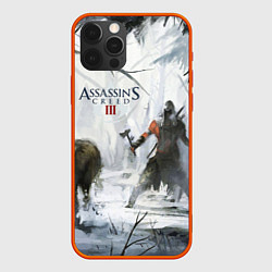 Чехол для iPhone 12 Pro Max Assassin’s Creed 3, цвет: 3D-красный