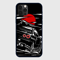 Чехол для iPhone 12 Pro Max Skyline R 34 R34 скайлайн, цвет: 3D-черный