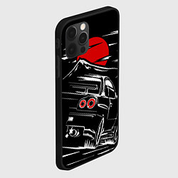 Чехол для iPhone 12 Pro Max Skyline R 34 R34 скайлайн, цвет: 3D-черный — фото 2