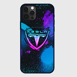 Чехол iPhone 12 Pro Max TESLA NEON