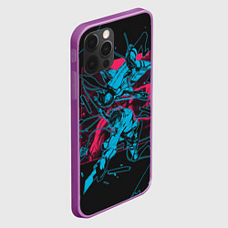 Чехол для iPhone 12 Pro Max Attack on titan Атака титан, цвет: 3D-сиреневый — фото 2