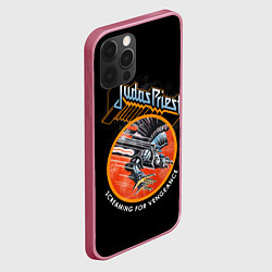 Чехол для iPhone 12 Pro Max Judas Priest, цвет: 3D-малиновый — фото 2