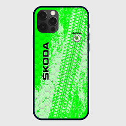 Чехол для iPhone 12 Pro Max SKODA, цвет: 3D-черный