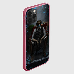 Чехол для iPhone 12 Pro Max Леви Аккерман АТАКА ТИТАНОВ, цвет: 3D-малиновый — фото 2