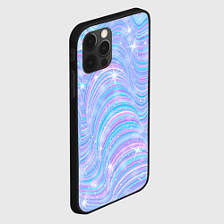 Чехол для iPhone 12 Pro Max УЗОРЫ АБСТРАКЦИЯ НЕОН, цвет: 3D-черный — фото 2