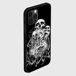 Чехол для iPhone 12 Pro Max ЧЕРЕПА, цвет: 3D-черный — фото 2