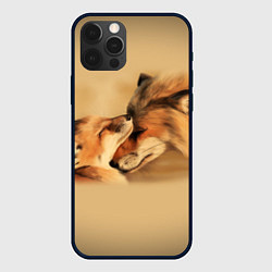 Чехол для iPhone 12 Pro Max Лисички, цвет: 3D-черный