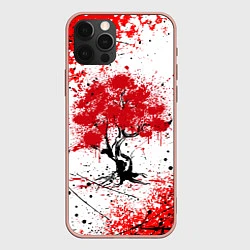 Чехол для iPhone 12 Pro Max САКУРА SAKURA ВИШНЯ, цвет: 3D-светло-розовый