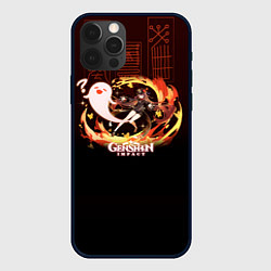 Чехол для iPhone 12 Pro Max Genshin Impact - Hu Tao, цвет: 3D-черный