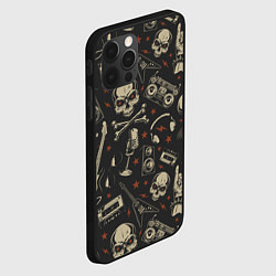 Чехол для iPhone 12 Pro Max Рок-музыка, цвет: 3D-черный — фото 2