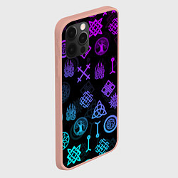 Чехол для iPhone 12 Pro Max СЛАВЯНСКИЕ РУНЫ ПАТТЕРН Z, цвет: 3D-светло-розовый — фото 2