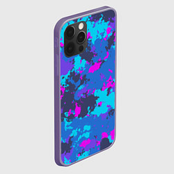 Чехол для iPhone 12 Pro Max Неоновые краски, цвет: 3D-серый — фото 2