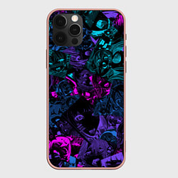 Чехол для iPhone 12 Pro Max Neon Ahegao, цвет: 3D-светло-розовый