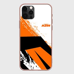 Чехол для iPhone 12 Pro Max KTM КТМ Z, цвет: 3D-светло-розовый