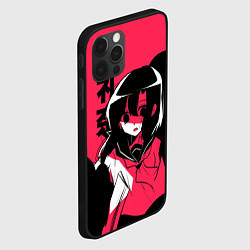 Чехол для iPhone 12 Pro Max Rena Black Pink, цвет: 3D-черный — фото 2