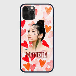 Чехол iPhone 12 Pro Max Manizha на фоне сердечек
