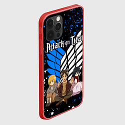 Чехол для iPhone 12 Pro Max АТАКА ТИТАНОВ ГЛАВНЫЕ ГЕРОИ, цвет: 3D-красный — фото 2