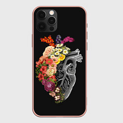 Чехол для iPhone 12 Pro Max Natural Heart Dual, цвет: 3D-светло-розовый