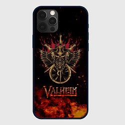 Чехол iPhone 12 Pro Max Valheim символ черепа