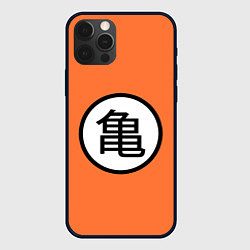 Чехол для iPhone 12 Pro Max Сон Гоку знак, цвет: 3D-черный