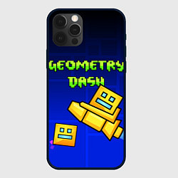 Чехол для iPhone 12 Pro Max Geometry Dash, цвет: 3D-черный