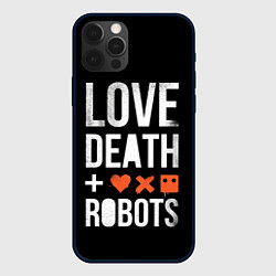 Чехол для iPhone 12 Pro Max Love Death Robots, цвет: 3D-черный