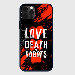 Чехол для iPhone 12 Pro Max ЛЮБОВЬ СМЕРТЬ И РОБОТЫ СОТЫ, цвет: 3D-черный