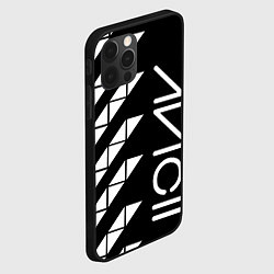 Чехол для iPhone 12 Pro Max AVICII ГЕОМЕТРИЯ, цвет: 3D-черный — фото 2