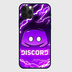 Чехол iPhone 12 Pro Max DISCORD ДИСКОРД МОЛНИЯ