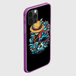 Чехол для iPhone 12 Pro Max One Piece Retro Style, цвет: 3D-сиреневый — фото 2
