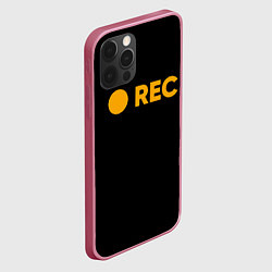 Чехол для iPhone 12 Pro Max REC, цвет: 3D-малиновый — фото 2