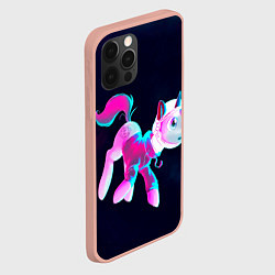 Чехол для iPhone 12 Pro Max Пони в космосе, цвет: 3D-светло-розовый — фото 2