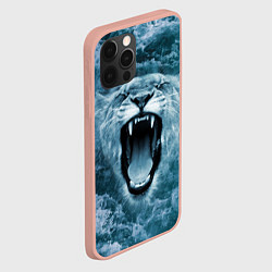 Чехол для iPhone 12 Pro Max Львица в бушующих волнах, цвет: 3D-светло-розовый — фото 2
