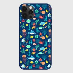 Чехол iPhone 12 Pro Max Морские жители