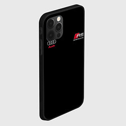 Чехол для iPhone 12 Pro Max AUDI АУДИ QUATTRO с Z, цвет: 3D-черный — фото 2