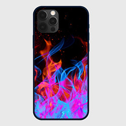 Чехол для iPhone 12 Pro Max ТРИ ОГНЯ FIRE СИНИЙ ОГОНЬ, цвет: 3D-черный