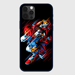 Чехол для iPhone 12 Pro Max Sonics team, цвет: 3D-черный