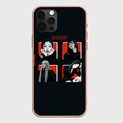Чехол iPhone 12 Pro Max BLACKPINK Red and black