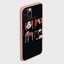 Чехол для iPhone 12 Pro Max BLACKPINK Red and black, цвет: 3D-светло-розовый — фото 2