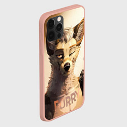 Чехол для iPhone 12 Pro Max Furry jackal, цвет: 3D-светло-розовый — фото 2