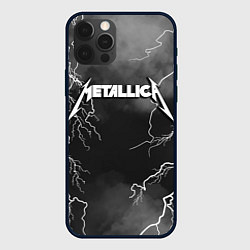 Чехол iPhone 12 Pro Max METALLICA РАЗРЯД МОЛНИИ