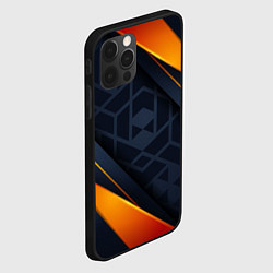 Чехол для iPhone 12 Pro Max BLACK ORANGE, цвет: 3D-черный — фото 2