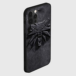 Чехол для iPhone 12 Pro Max THE WITCHER КАМЕНЬ ЛОГО, цвет: 3D-черный — фото 2