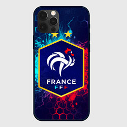 Чехол для iPhone 12 Pro Max Сборная Франции, цвет: 3D-черный
