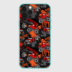 Чехол iPhone 12 Pro Max MONSTER TRUCK RED