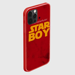 Чехол для iPhone 12 Pro Max The Weeknd - Star Boy, цвет: 3D-красный — фото 2