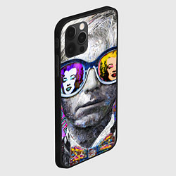 Чехол для iPhone 12 Pro Max Andy Warhol Энди Уорхол, цвет: 3D-черный — фото 2