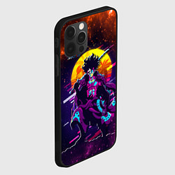 Чехол для iPhone 12 Pro Max One Piece боевой кибер - Луффи, цвет: 3D-черный — фото 2