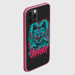 Чехол для iPhone 12 Pro Max Slipknot Monster, цвет: 3D-малиновый — фото 2