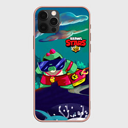 Чехол для iPhone 12 Pro Max Базз Buzz Brawl Stars, цвет: 3D-светло-розовый